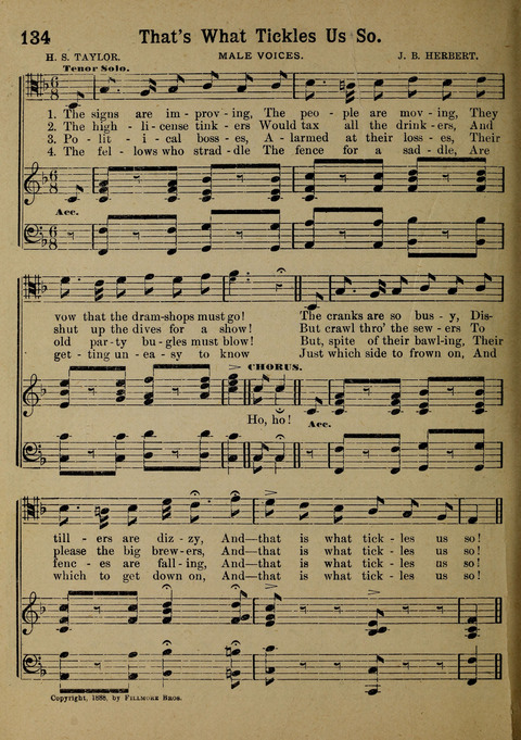 The Battle Cry: a new collection of temperance and prohibition songs page 134