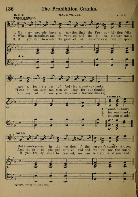 The Battle Cry: a new collection of temperance and prohibition songs page 136