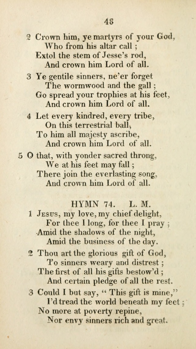 The Brick Church Hymns, Designed for the Use of Social Prayer Meetings and Families, selected from the most approved authors page 49