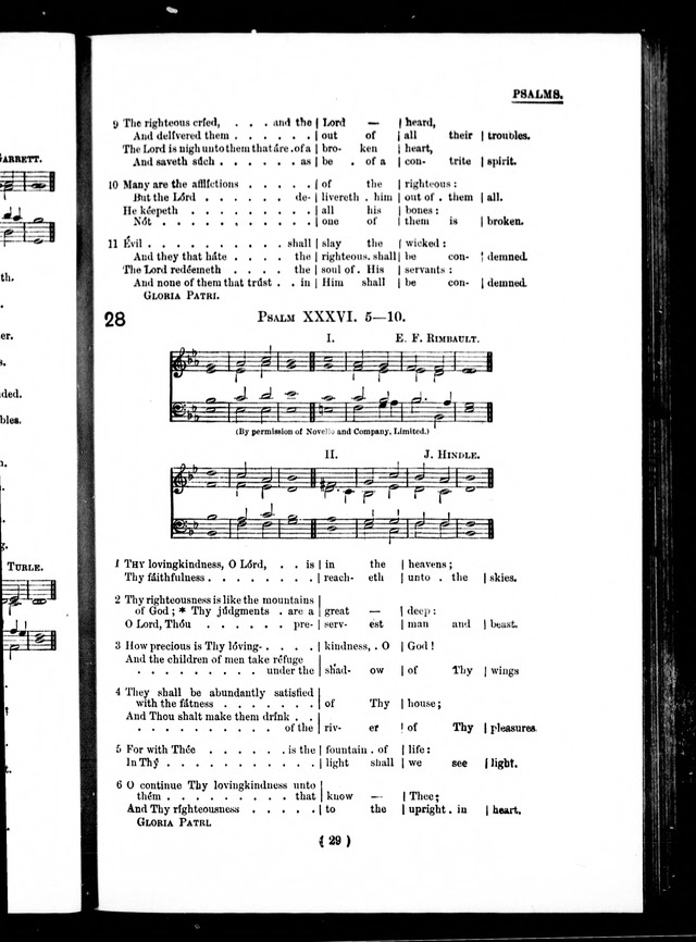 The Baptist Church Hymnal: chants and anthems with music page 29