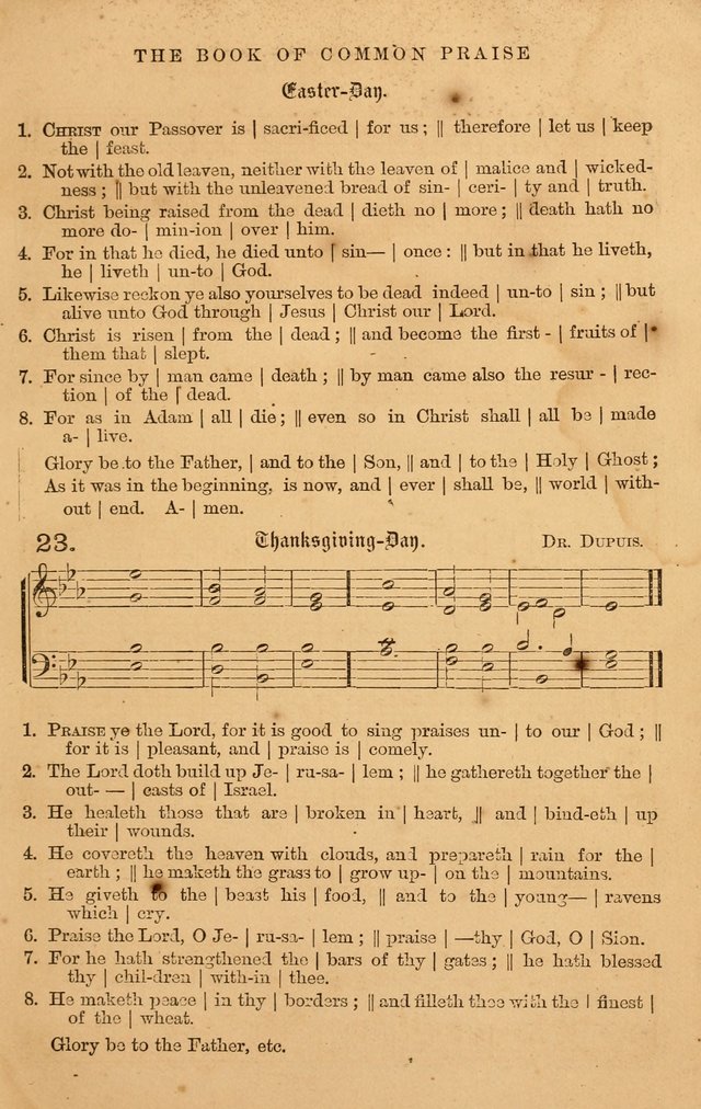 The Book of Common Praise: with music for the  Book of Common Prayer; for use in congregations and Sunday schools (Ed. B) page 9