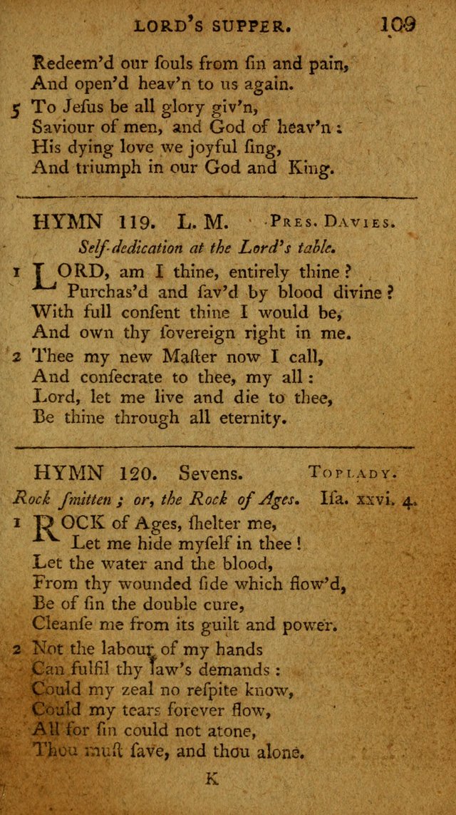 The Boston Collection of Sacred and Devotional Hymns: intended to accommodate Christians on special and stated occasions page 108