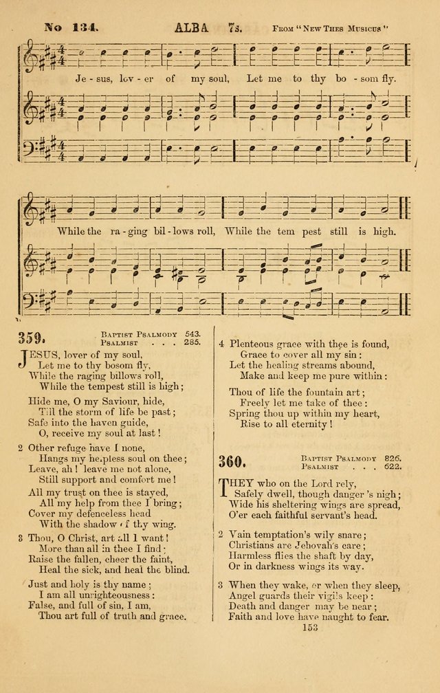 Baptist Chorals: a tune and hymn book designed to promote general congregational singing; containing one hundred and sixty four tunes adapted to about four hundred choice hymns  page 160