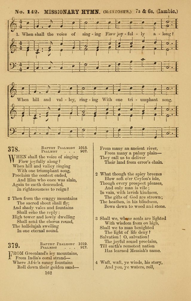 Baptist Chorals: a tune and hymn book designed to promote general congregational singing; containing one hundred and sixty four tunes adapted to about four hundred choice hymns  page 169