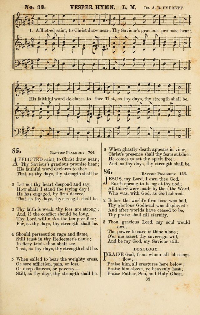 Baptist Chorals: a tune and hymn book designed to promote general congregational singing; containing one hundred and sixty four tunes adapted to about four hundred choice hymns  page 46