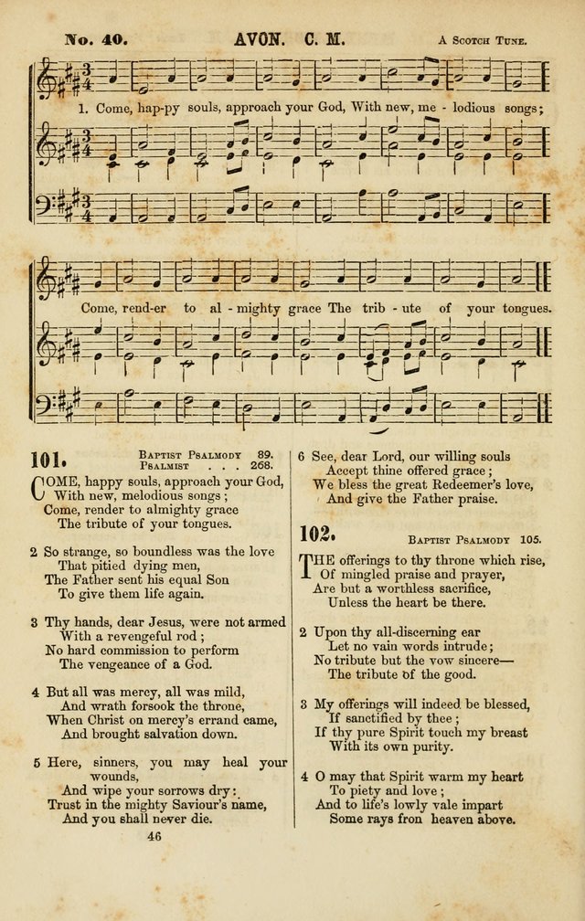 Baptist Chorals: a tune and hymn book designed to promote general congregational singing; containing one hundred and sixty four tunes adapted to about four hundred choice hymns  page 53