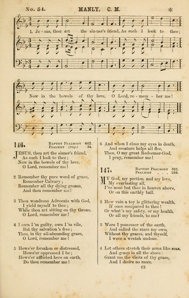 Baptist Chorals: a tune and hymn book designed to promote general congregational singing; containing one hundred and sixty four tunes adapted to about four hundred choice hymns  page 70