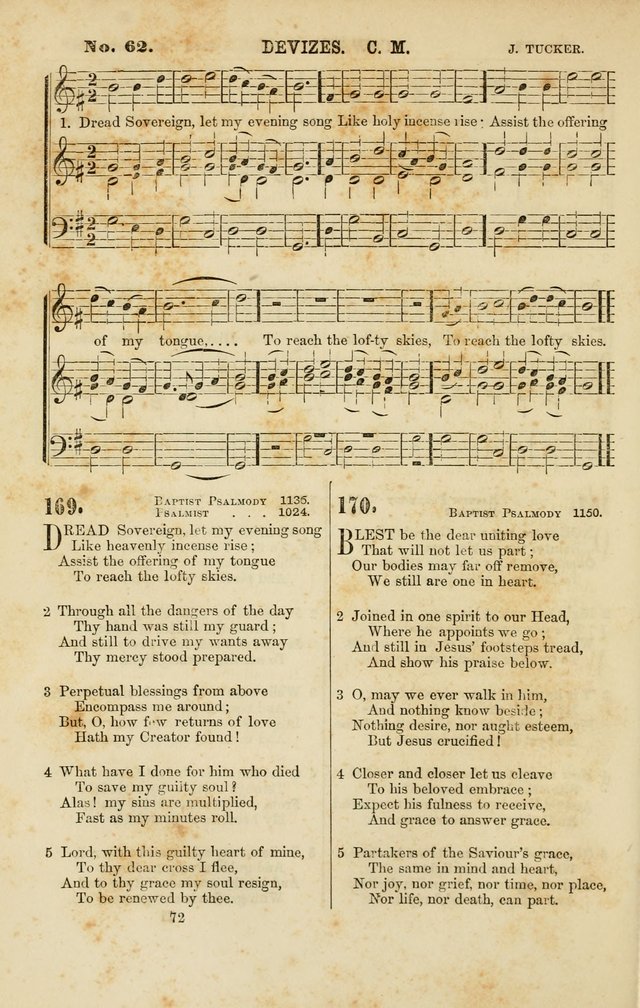 Baptist Chorals: a tune and hymn book designed to promote general congregational singing; containing one hundred and sixty four tunes adapted to about four hundred choice hymns  page 79
