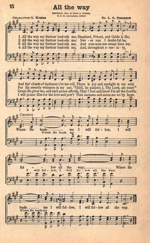 Bethany Hymns: A compilation of Choice Songs and Hymns page 15
