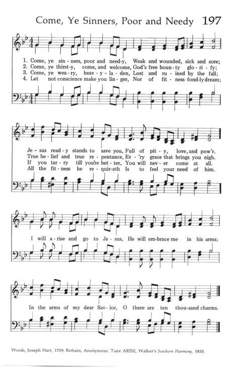 Baptist Hymnal (1975 ed) page 187