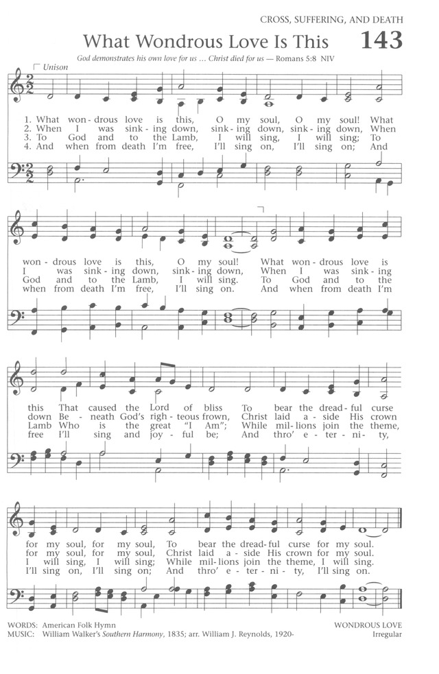 Baptist Hymnal 1991 page 127