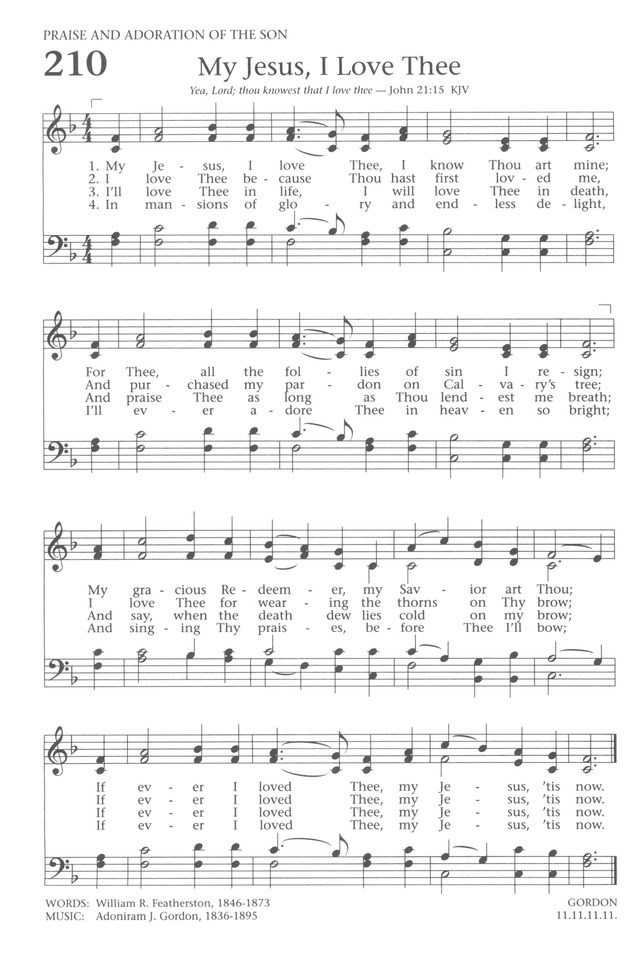 Baptist Hymnal 1991 page 192