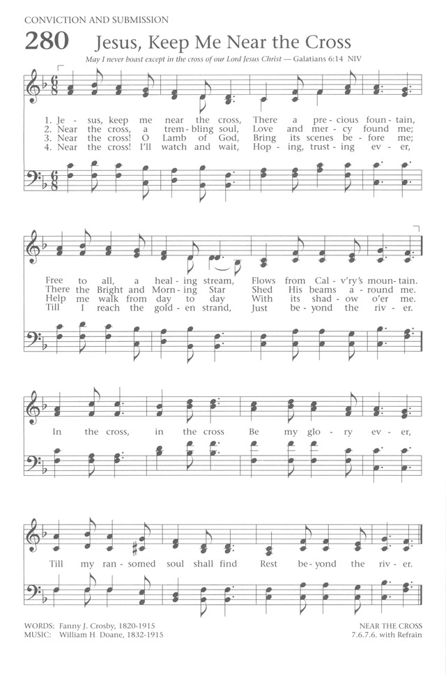 Baptist Hymnal 1991 page 250