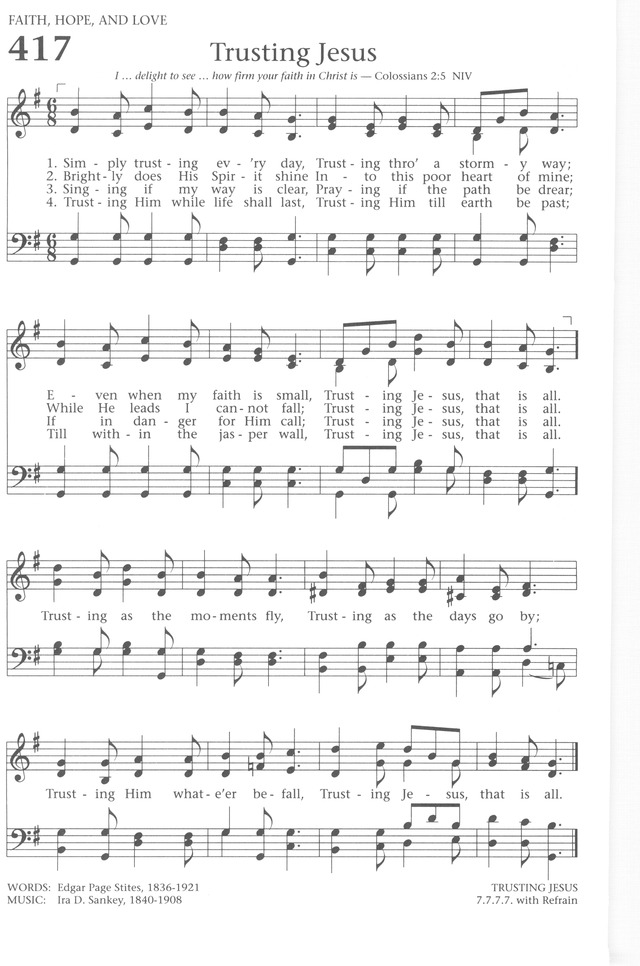 Baptist Hymnal 1991 page 368
