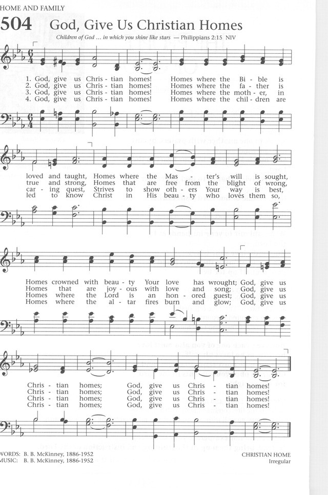 Baptist Hymnal 1991 page 448