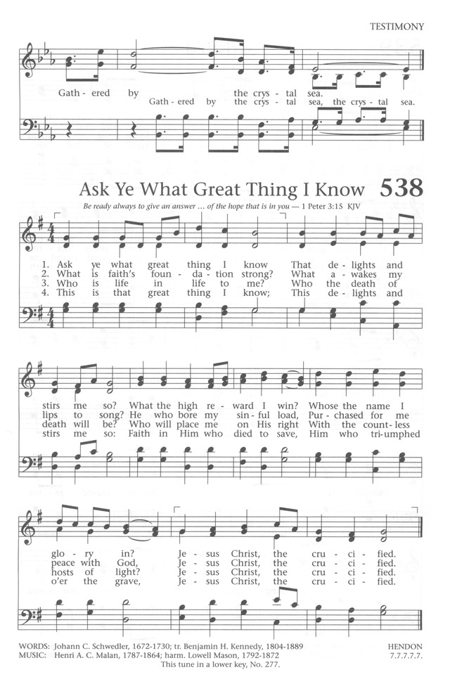 Baptist Hymnal 1991 page 479