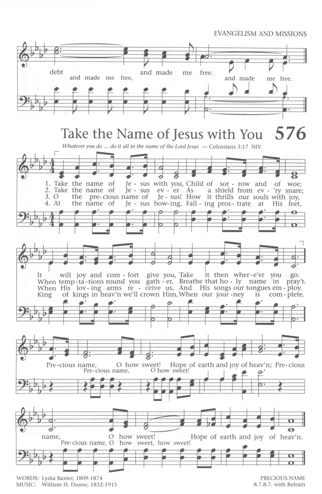 Baptist Hymnal 1991 page 515