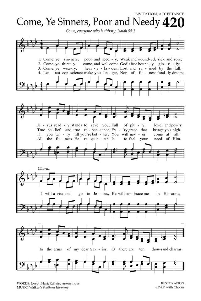 Baptist Hymnal 2008 page 579