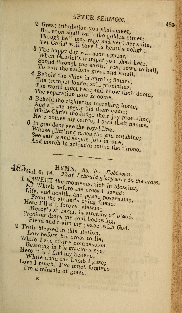 The Baptist Hymn Book: original and selected: in two parts page 289