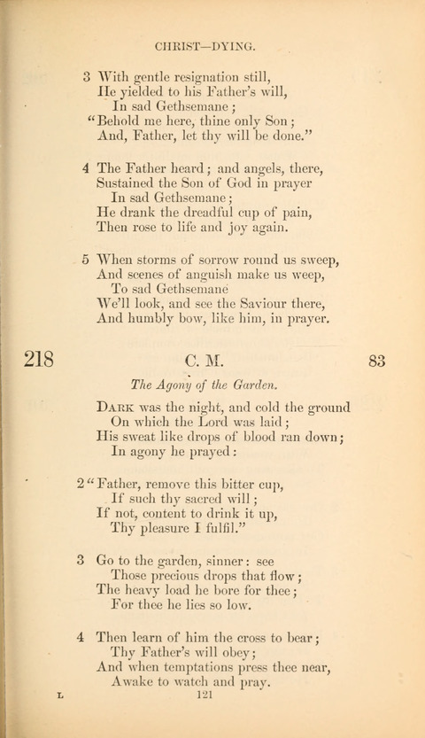 The Baptist Hymn Book page 121