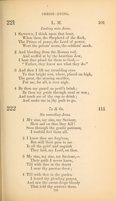 The Baptist Hymn Book page 123
