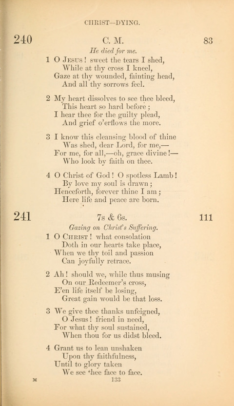 The Baptist Hymn Book page 133