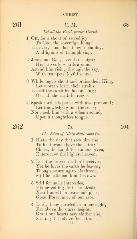 The Baptist Hymn Book page 144