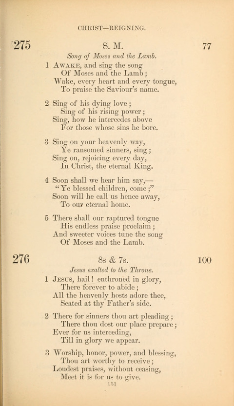 The Baptist Hymn Book page 151