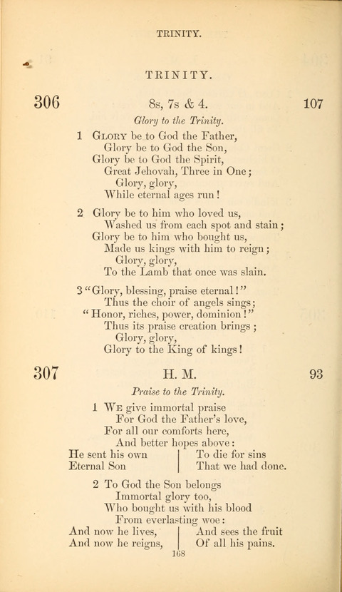 The Baptist Hymn Book page 168