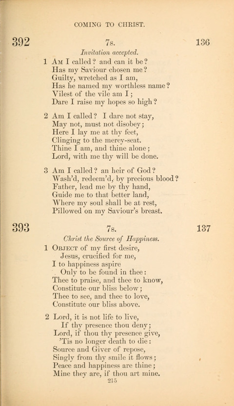 The Baptist Hymn Book page 215