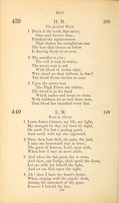 The Baptist Hymn Book page 240
