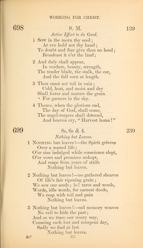The Baptist Hymn Book page 377