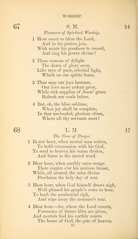 The Baptist Hymn Book page 42