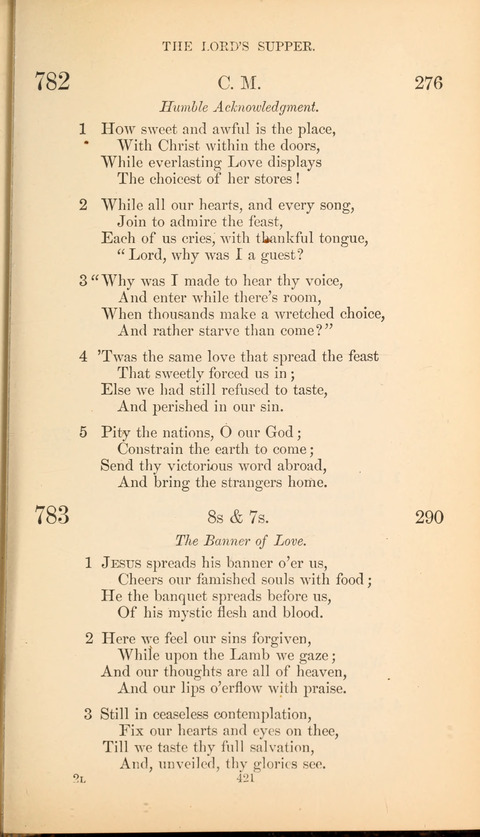 The Baptist Hymn Book page 421