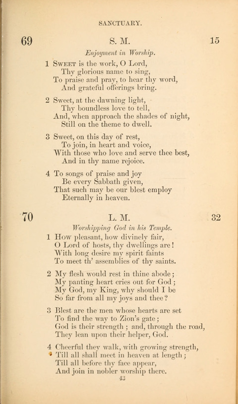 The Baptist Hymn Book page 43