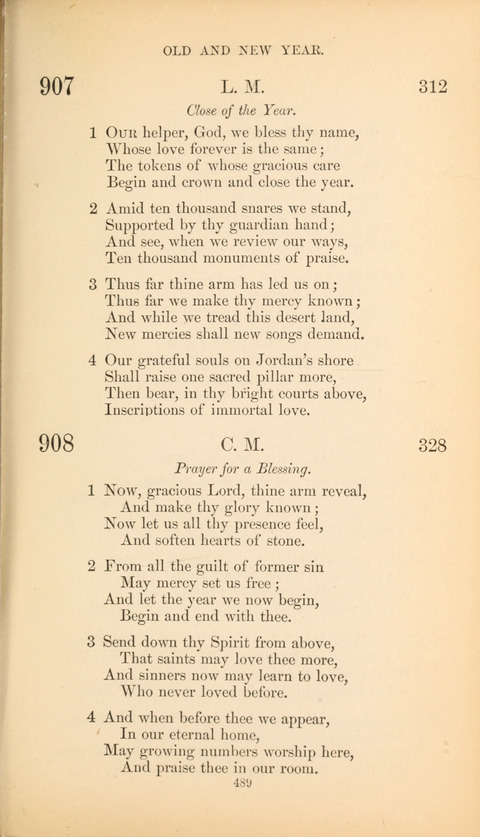 The Baptist Hymn Book page 489