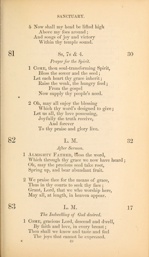 The Baptist Hymn Book page 49