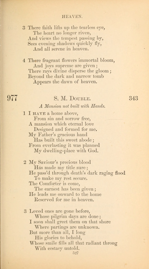 The Baptist Hymn Book page 527