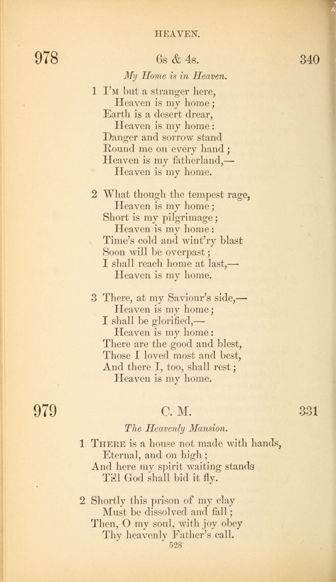 The Baptist Hymn Book page 528