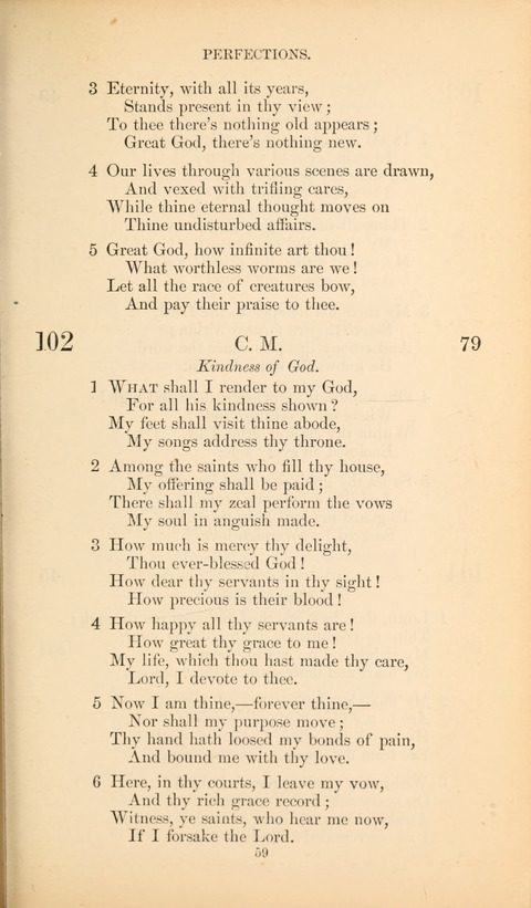 The Baptist Hymn Book page 59