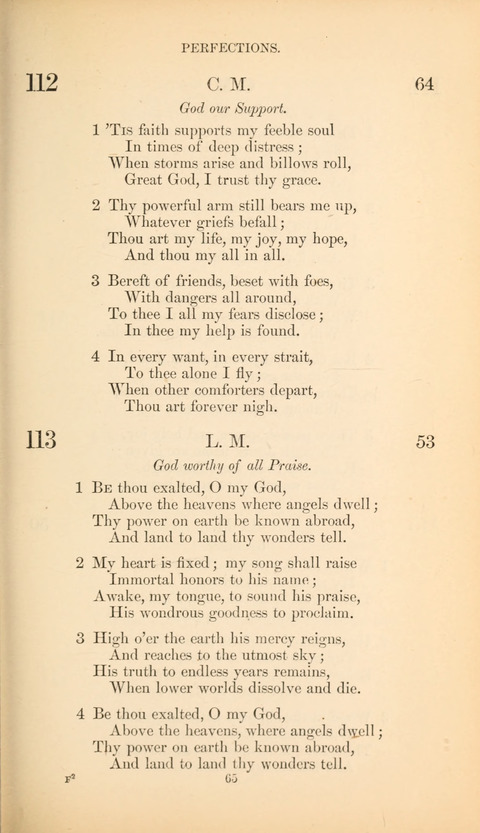 The Baptist Hymn Book page 65