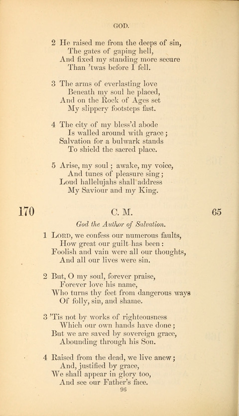The Baptist Hymn Book page 96