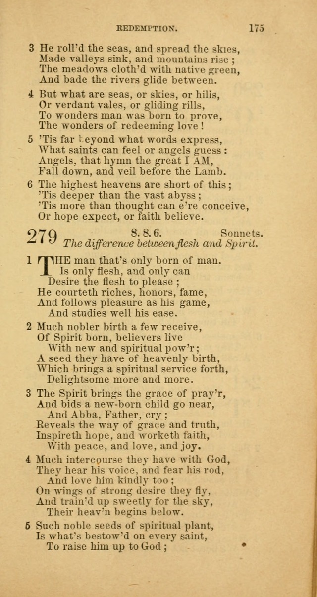 The Baptist Hymn Book: comprising a large and choice collection of psalms, hymns and spiritual songs, adapted to the faith and order of the Old School, or Primitive Baptists (2nd stereotype Ed.) page 175
