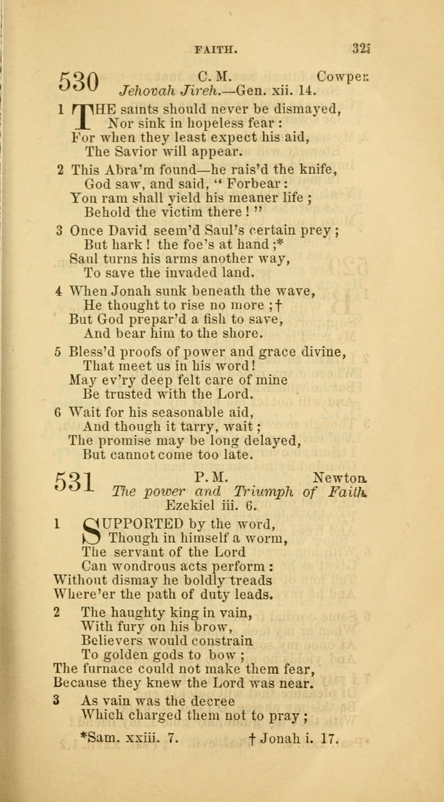 The Baptist Hymn Book: comprising a large and choice collection of psalms, hymns and spiritual songs, adapted to the faith and order of the Old School, or Primitive Baptists (2nd stereotype Ed.) page 327