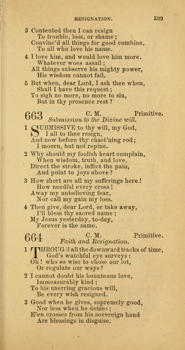 The Baptist Hymn Book: comprising a large and choice collection of psalms, hymns and spiritual songs, adapted to the faith and order of the Old School, or Primitive Baptists (2nd stereotype Ed.) page 401