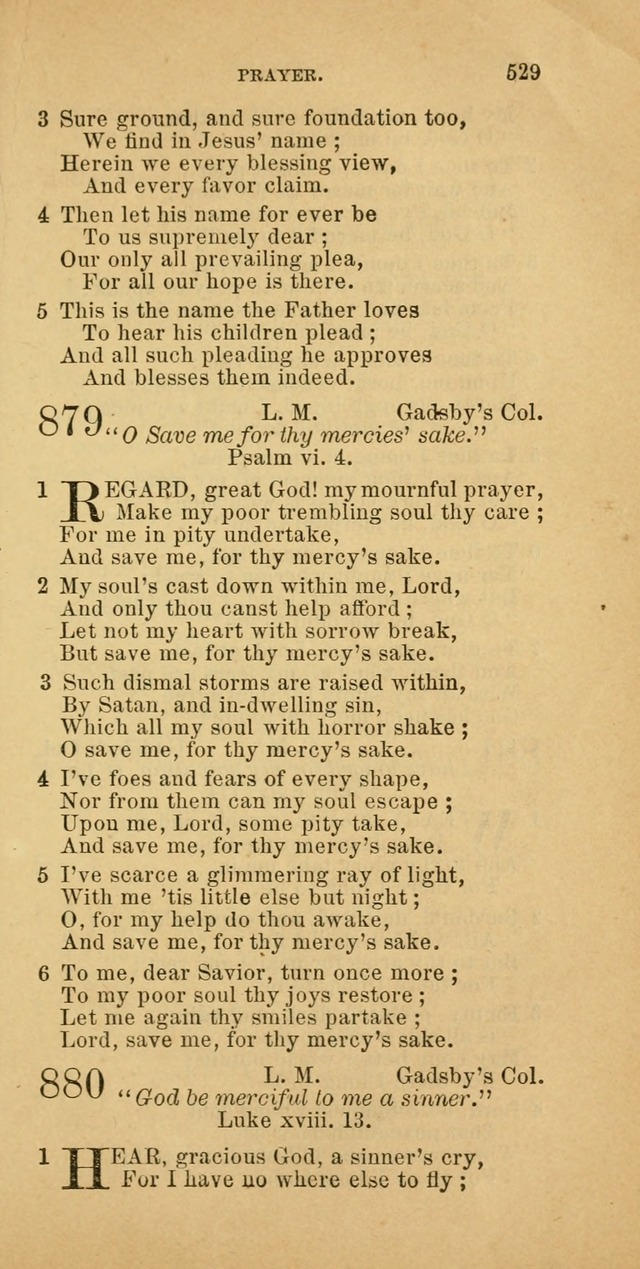 The Baptist Hymn Book: comprising a large and choice collection of psalms, hymns and spiritual songs, adapted to the faith and order of the Old School, or Primitive Baptists (2nd stereotype Ed.) page 531