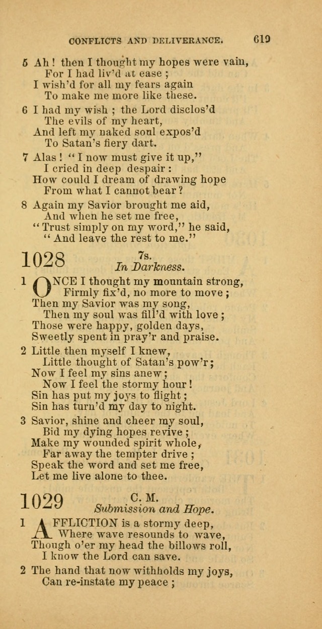 The Baptist Hymn Book: comprising a large and choice collection of psalms, hymns and spiritual songs, adapted to the faith and order of the Old School, or Primitive Baptists (2nd stereotype Ed.) page 621