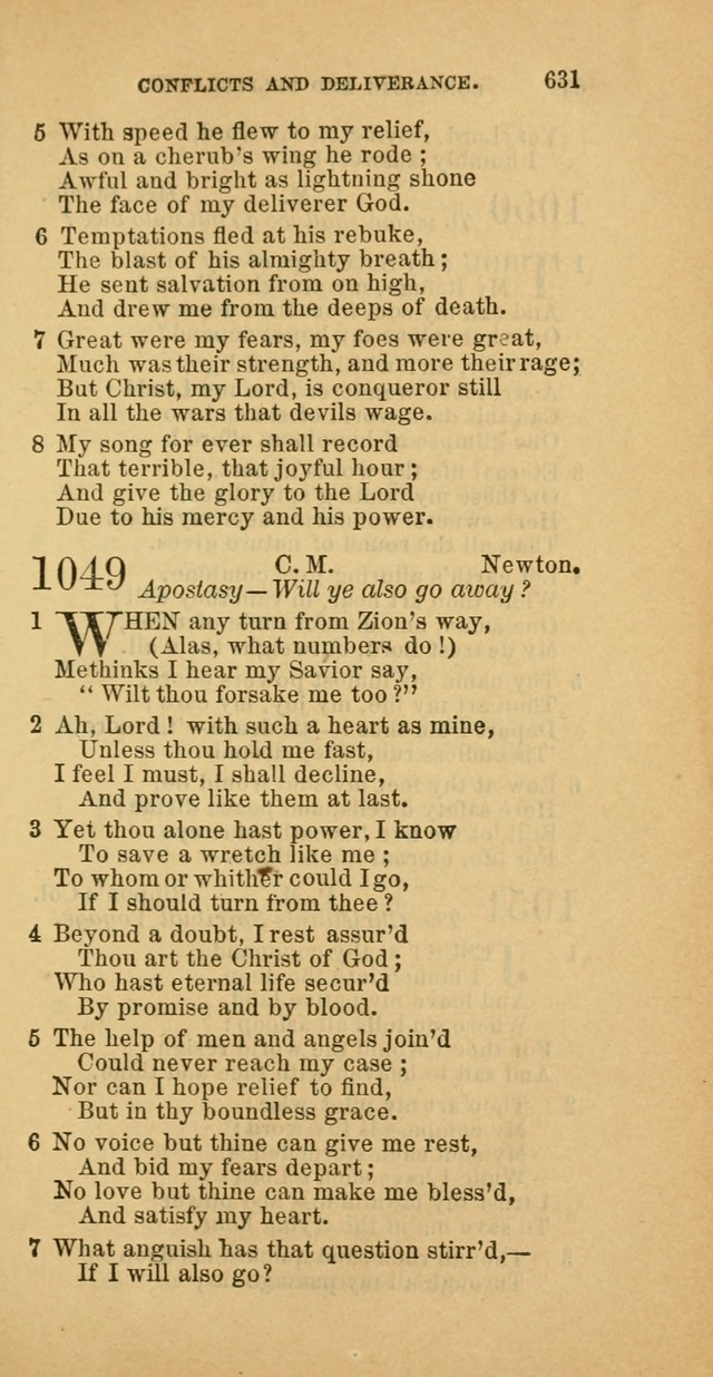 The Baptist Hymn Book: comprising a large and choice collection of psalms, hymns and spiritual songs, adapted to the faith and order of the Old School, or Primitive Baptists (2nd stereotype Ed.) page 633