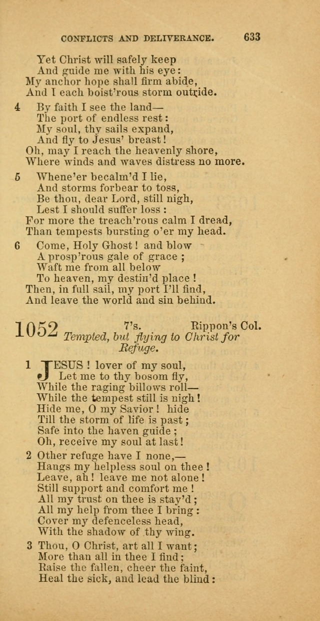The Baptist Hymn Book: comprising a large and choice collection of psalms, hymns and spiritual songs, adapted to the faith and order of the Old School, or Primitive Baptists (2nd stereotype Ed.) page 635