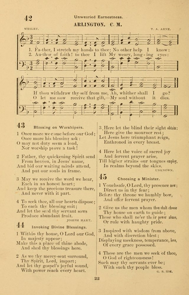 The Brethren Hymnody: with tunes for the sanctuary, Sunday-school, prayer meeting and home circle page 22
